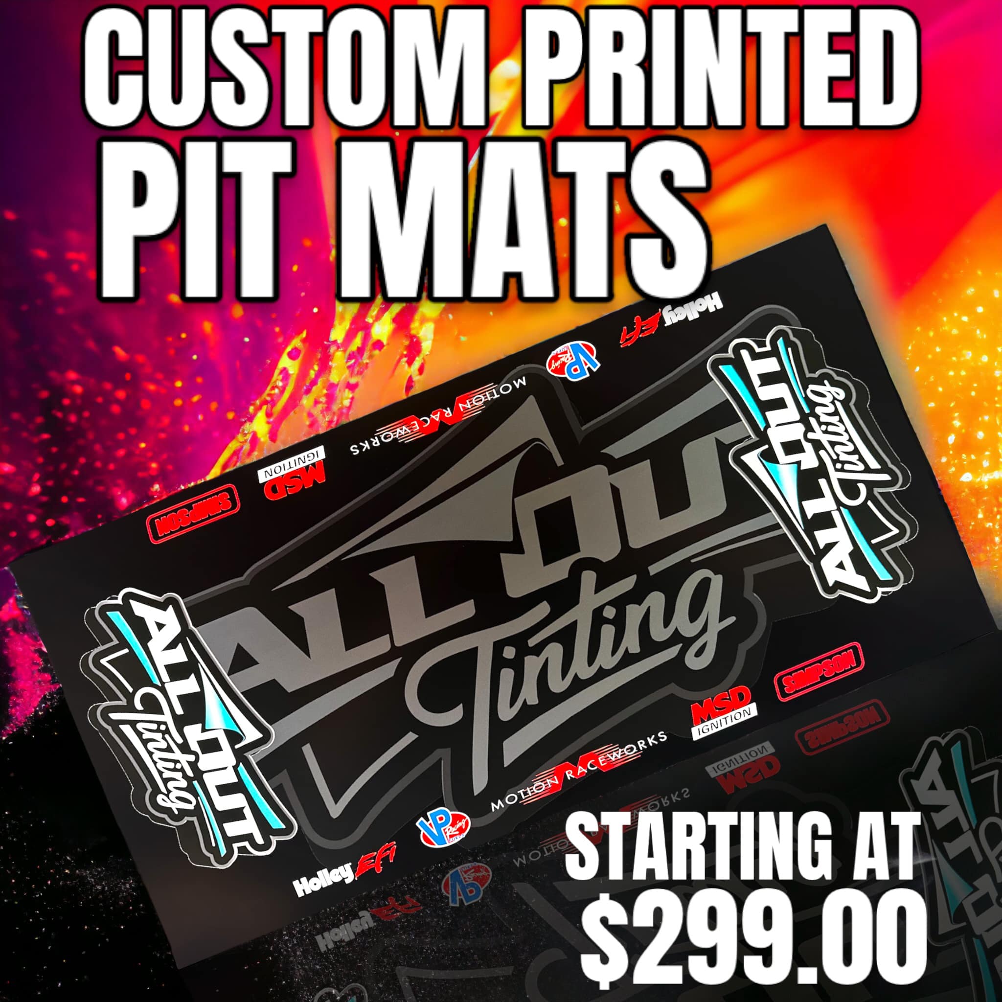 Custom Printed Pit Mat